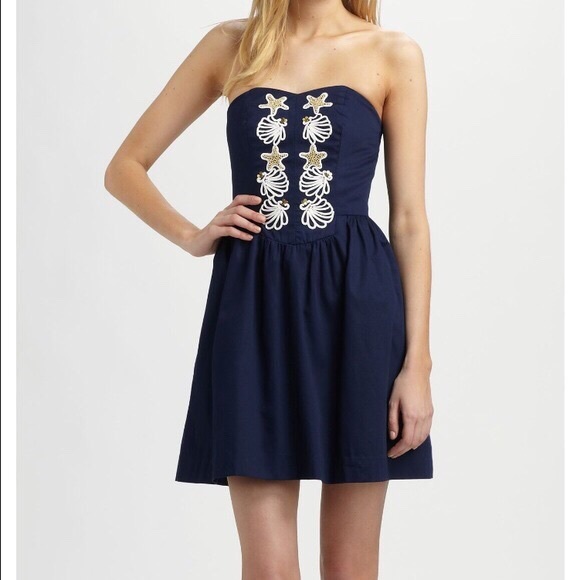 Lilly Pulitzer Navy Mayfield Dress - Picture 2 of 4